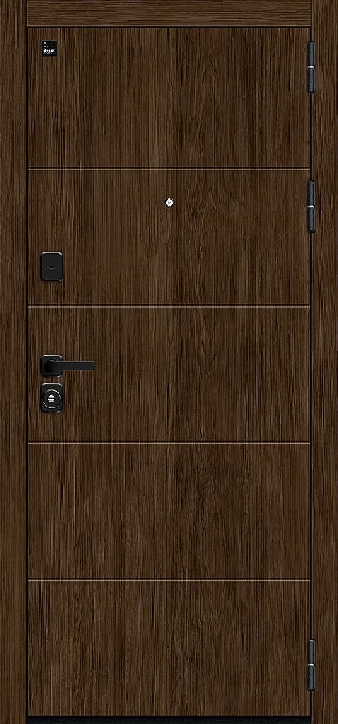 Входная дверь Райт Pecan/Cappuccino Melinga BR5637 внешняя сторона