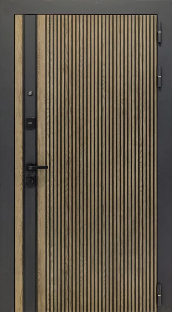 Входная дверь ДвериПРО Rosna Без фрезеровки Дуб пацифик горизонт DPRO196730 внешняя сторона