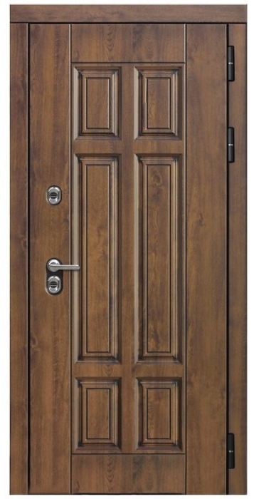 Входная дверь Квадро ФЛ-677 (10мм, белый матовый) внешняя сторона